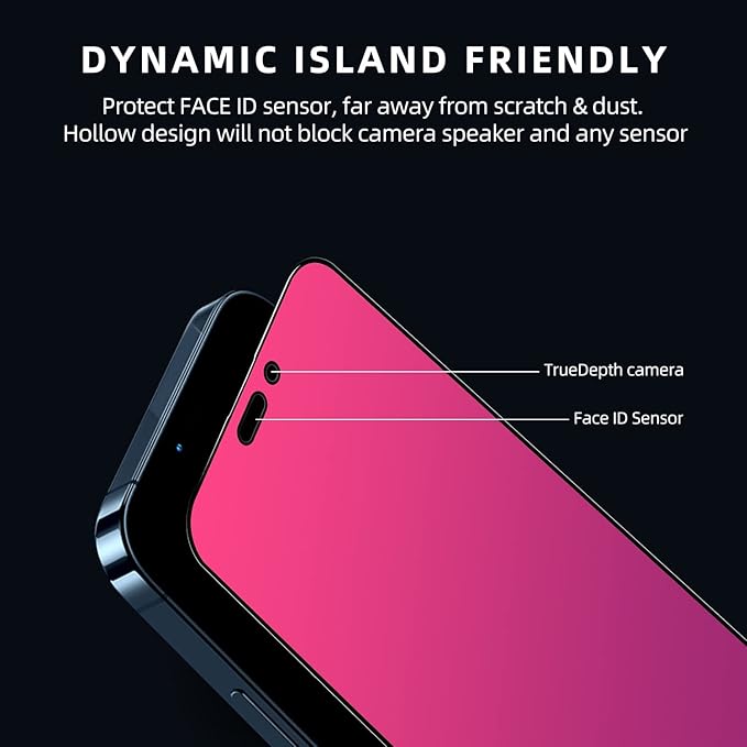 EGKimBa for iPhone 17 Privacy Screen Protector, Gradient Color Tempered Glass, Bubble Free, Easy Installation, Auto Dust-Elimination, Anti Blue Light