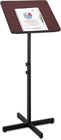 Safco Products 8921MH Adjustable Speaker Lectern Stand, Mahogany