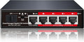 Poe Switch, 5 Port Gigabit PoE+ Switch, Cloud Managed Gigabit Ethernet Switch, 4 Poe Ports @52W, 1 Uplink Ports, 1 SFP Slot, APP Smart Managed, Overload Protection w/ Port