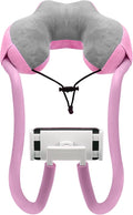 MoKo Neck Phone Holder, 360 Rotatable Gooseneck Pillow Stand, Fits 4"-11" Devices, iPhone 16/15/14/13, Galaxy S21/S9, iPad 11/12.9
