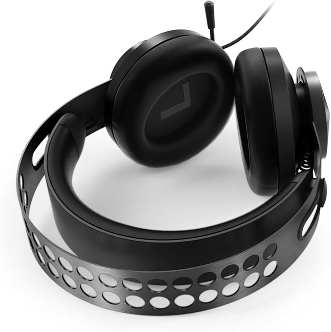 Lenovo Legion H500 PRO 7.1 Surround Sound Gaming Headset, Noise-Cancelling Mic, Memory Foam & PU Leather Earcups, Stainless Steel Headband, PC, PS4, Xbox One, Nintendo Switch, GXD0T69864, Black