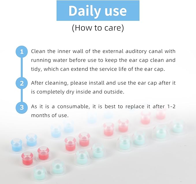 OKCSC 2 Pieces Liquid Silicone Eartips, Breathable Silicon Eartips Set - Image 8