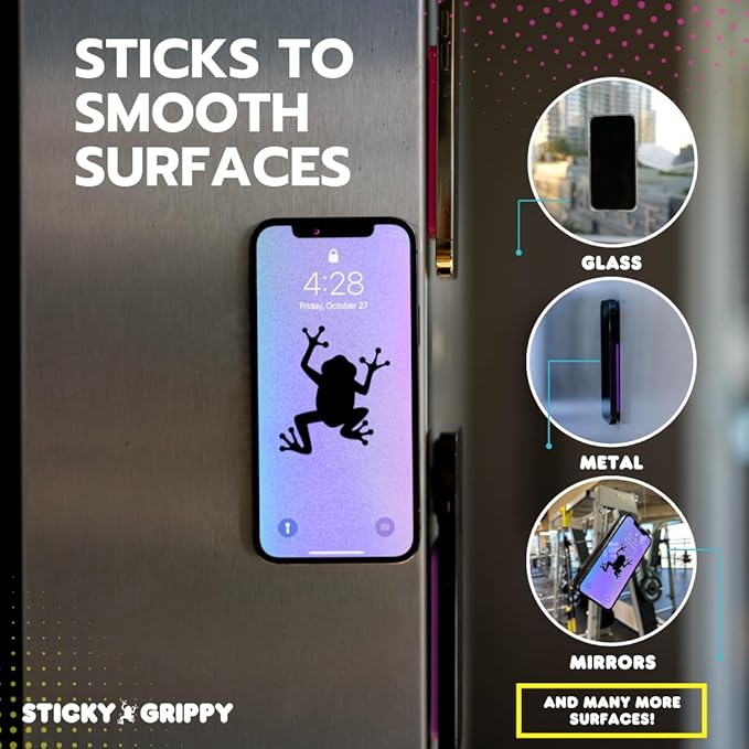 Suction Phone Case Mount, Sillicon Adhesive Phone Accessory for iPhone and Android, Hands-Free Fidget Toy Mirror Shower Phone Holder, Tiktok Videos and Selfies (Mint)