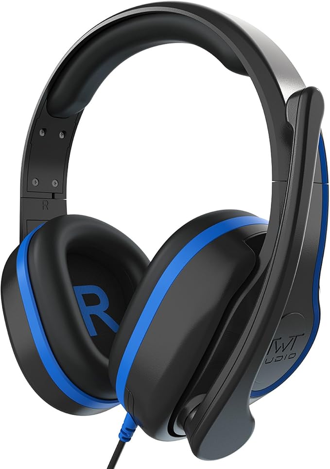 ThinkWrite Technologies TWT Audio REVO with Stealth Release™ TW320, Premium Wired Over-Ear Headset with USB-A Plug, Noise Reducing Headset with Mic Boom