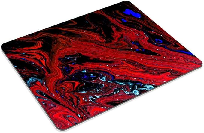 Red Magma Marble Mouse pad Customized Mousepad Non-Slip Rubber Base Mouse Pads for Computers Laptop Office Desk Accessories Mouse pad (Red Magma Marble)