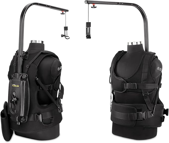 FLYCAM Starter Female Flowline Body Support Rig for Camera & Gimbals. (Size XL/XXL). Offers 180° Top Bar Rotation & 3-7.5kg / 6-16lb Payload
