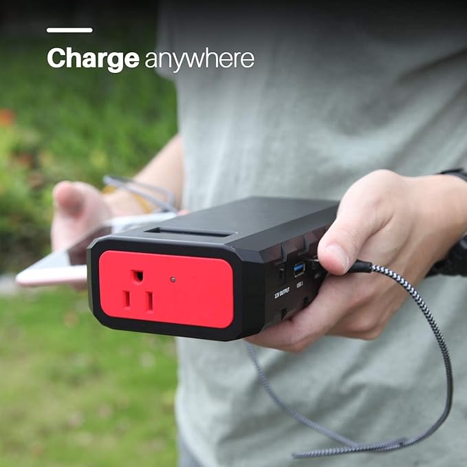 SinKeu Portable Power Bank with AC Outlet, 88.8Wh Portable Laptop Charger, Portable Power Station Outdoor Generators Portable for Home Backup Outdoor Emergency