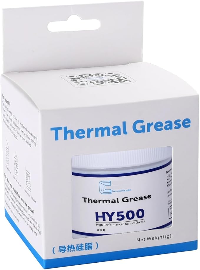 HY500-200g CPU Thermal Heatsink Grease Paste Compound Thermal Conductivity: >1.93W/m-k Carbon Based High Performance for CPU PC GPU PS5-200 Grams …