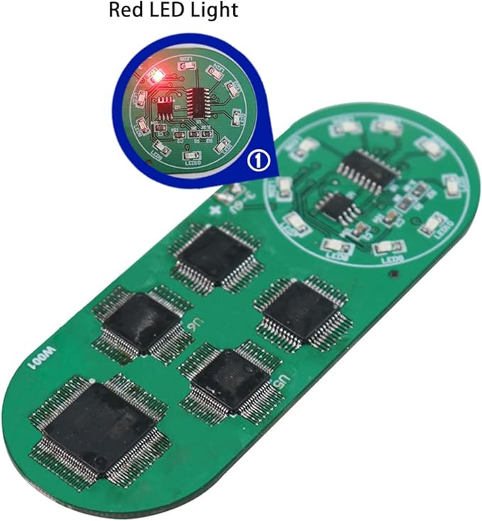 Soldering Practice Kit DIY Circular Red LED SMD Circuit Kit Learn Soldering Kit For Beginners