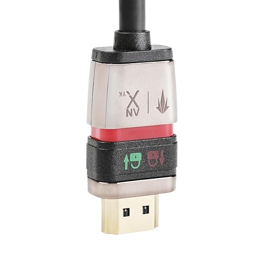 Locking HDMI 2.0 Cable - 4K@60Hz 18Gbps HDR for High-Speed Video Transfer with Ultra Lock System-0.5M/1.6FT