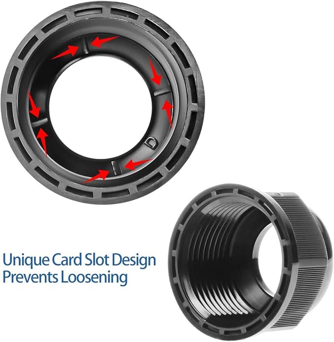 XHF 20 Pcs 1/4 Inch IP68 Strain Relief Nylon Cord Grip NPT Cable Glands Adjustable UL Listed and RoHS Compliant (Black)