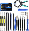 18 in 1 Electronics Repair Tool Kit, Precision Screwdriver Set, Opening Pry Tool Kit and Screen Opening Pliers with Portable Bag for Repair Mobile Phone, Laptop, Tablets, Watch