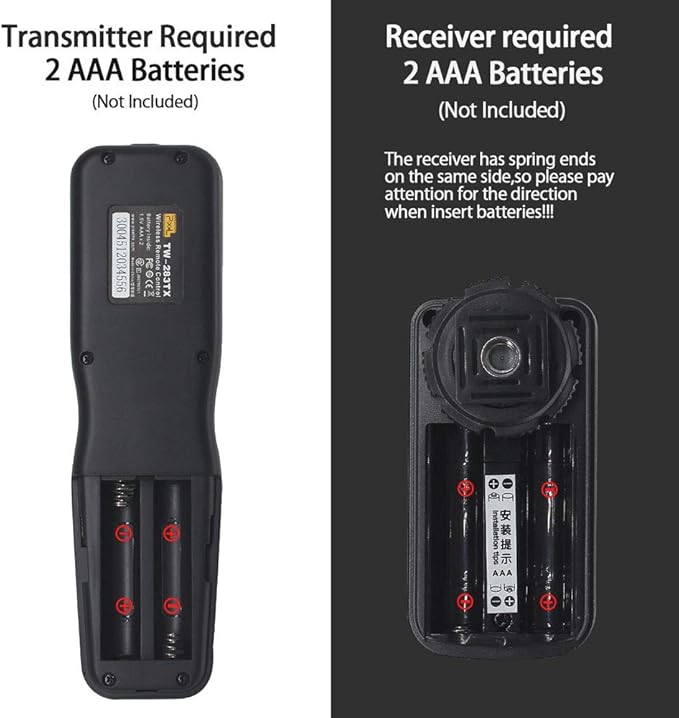 Wireless Remote Shutter Release Cable Wired Timer Remote Control TW-283DC0 Compatible for Nikon D850 D810 D800 D700 D500 D300 D300s D200 D40s D800E D810A D1X D2H D3X D1 D2 D3 D3s D4 D5 D4s F5 F6 F100