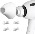 4 Pairs Ear Tips for AirPods Pro 1 & 2 [Relief Pain] [Fit in Case] Noise Cancellation Add Grip Sport Earbuds [US Patent Registered] (Large)