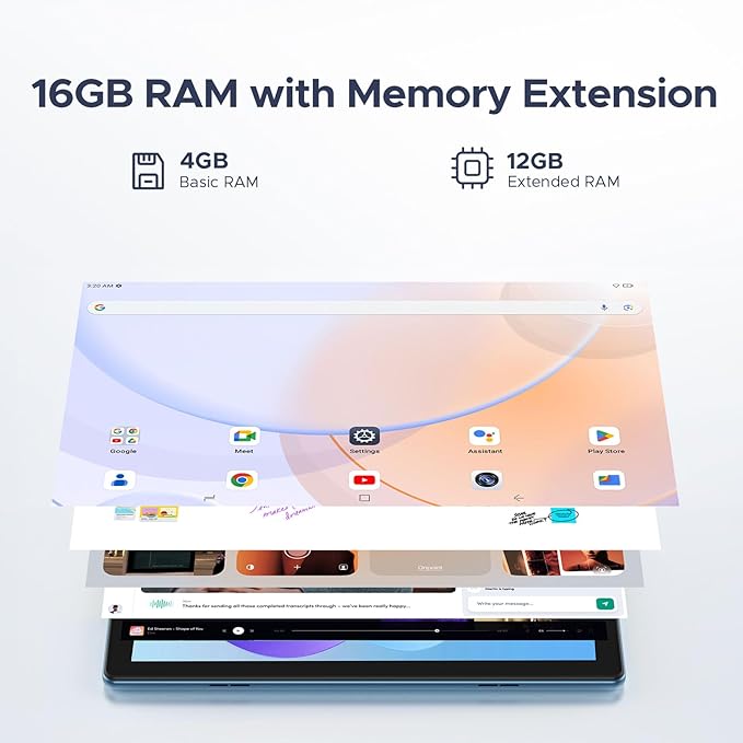 DOOGEE U10 10 inch Tablet with Keyboard, Android 15 Tablet 16GB+128GB/2TB Expand, 2.0GHz Quad Core Gaming Tablets,5060mAh,1280x800 IPS HD Touchscreen,WiFi 6,Dual Camera,BT5.0,Widevine L1,Purple