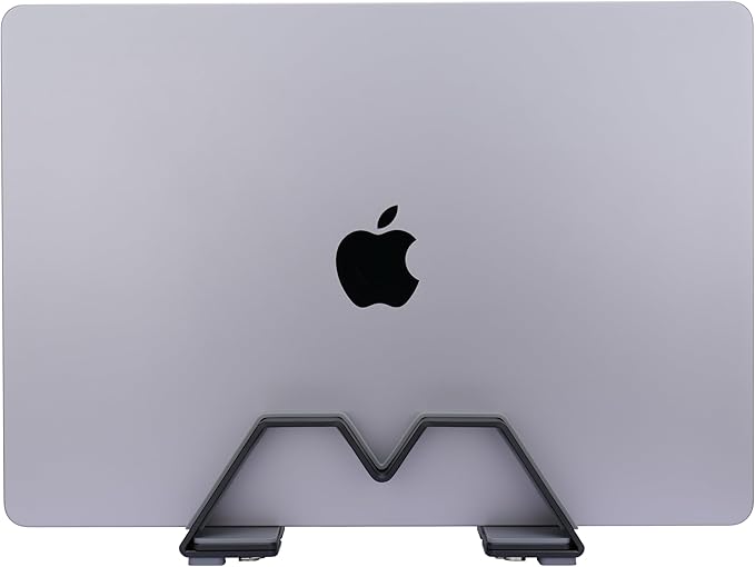 Adjustable Vertical Laptop Stand - Aluminum, Universal Fit for All Laptops (10-30mm Thickness) - Fashion Design, Adjustable Width, Anti-Slip & Scratch-Resistant, Patented Design
