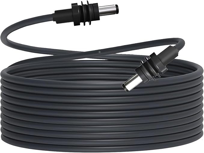 DC5521 Power Extension Cable for Starlink Mini,10FT 25FT 50FT 16AWG Waterproof DC 5521 Cord, DC Male to Male Extension Cable for Starklink Mini Work with 20V/65W+ PD Source (Male to Male 10 FT)