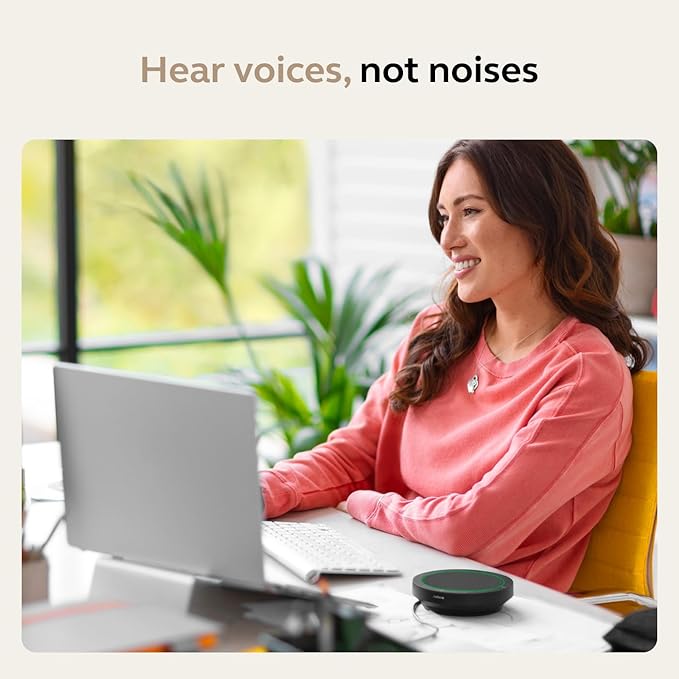 Jabra Speak2 75 (2025 Edition) Wireless Bluetooth Speakerphone - 4 Noise-Cancelling Mics, 65mm Speakers - New Linking Feature - USB-C Dongle - Certified for Microsoft Teams - Dark Grey