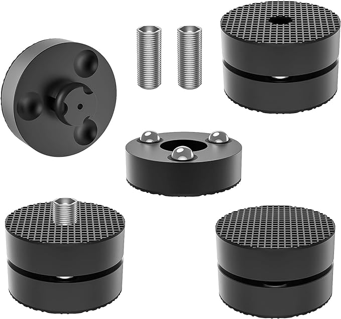 Audiocrast 4X HiFi Speaker Spikes 40×23mm Speaker Stand Feet Pads HiFi Shock Absorber Feet Aluminum Isolation Feet for Audio Speaker Subwoofer CD DVD Amplifier Turntable DAC
