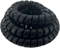 Spiral Wrap Cable Protector - 2.0" OD x 10' Pre-Cut Lengths - Safe Hose Protector to Avoid Wear and Extend Life for Hydraulic Pneumatic Hoses