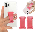 Phone Grip Holder for Hand, Universal Finger Strap Phone Holder, Finger Selfie Grip Compatible with Most Smartphones (Pink) - 2Pack