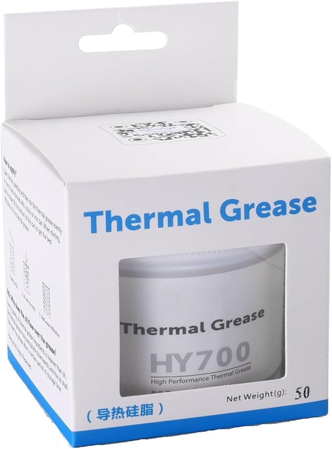 HY700-50g CPU Thermal Heatsink Grease Paste Compound Thermal Conductivity: >3.14W/m-k Carbon Based High Performance for CPU PC GPU PS5-50 Grams (!!Capacity:50g is The Third of one Bottle!!