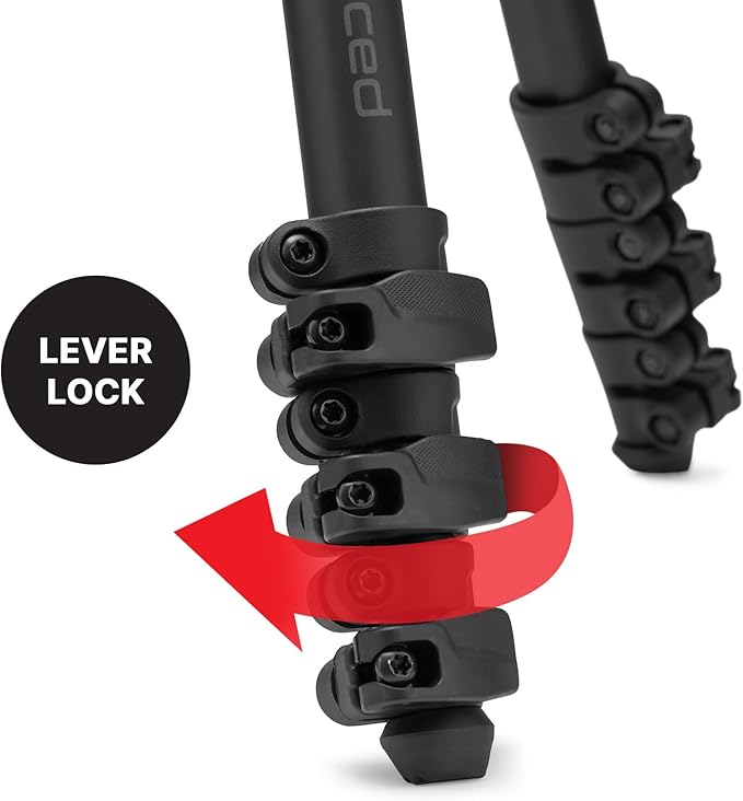 Manfrotto Befree Advanced AS, Camera Tripod, Lever Lock,Compatible with Arca-Swiss, Portable and Compact, Aluminum, Travel Tripod Kit, Ball Head, for DSLR, Mirrorless, Camera Accessories
