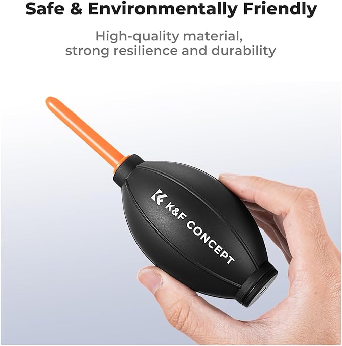 K&F CONCEPT Lens Air Blower, Rubber Bulb Air Pump Dust Blower Cleaner, with Long Nozzle for Cell Phone, Tablet, Camera Lens Sensors, Keyboard,Telescopes