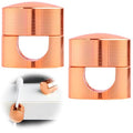 2 Sets Charger Holders for Cords, Rose Gold Color Adjustable Cable Anchor Holders, Adhesive Metal Cord Clips, Cable Management Wire Organizers for Desk, Office, Nightstand