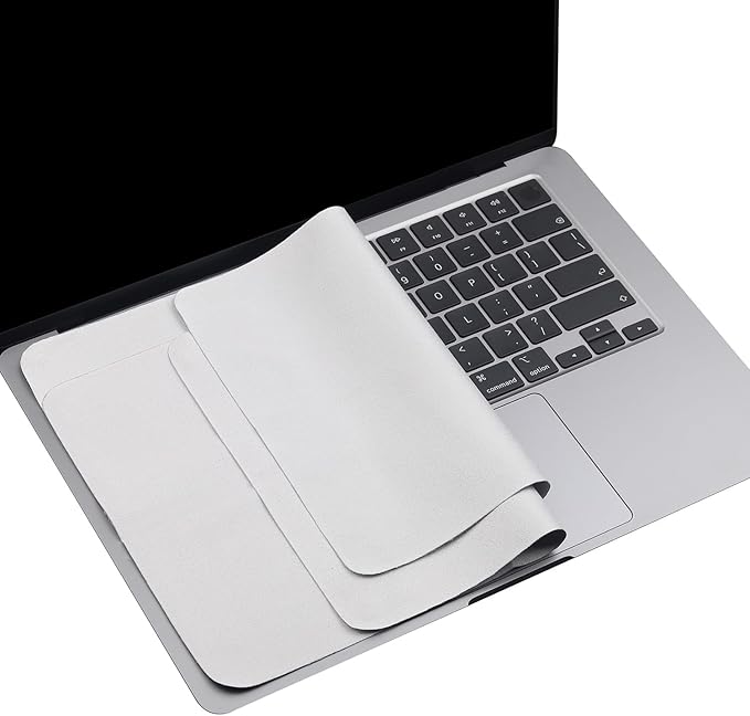 2 Pack Microfiber Liner Cleaning Cloth 15" 16" MacBook Air/MacBook Pro Screen Keyboard Imprint Protection, Keyboard Protector Compatible with MacBook Air 15.3" /MacBook Pro 15"/MacBook Pro 16"