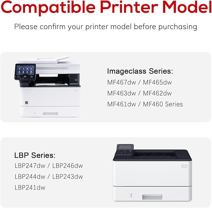 Compatible for Canon 070 Black Toner Cartridge Replacement for Canon 070h CRG070 Toner for Canon ImageCLASS MF465dw MF462dw MF460dw LBP246dw LBP247dw LBP243dw LBP240dw Laser Printer 2 Pack