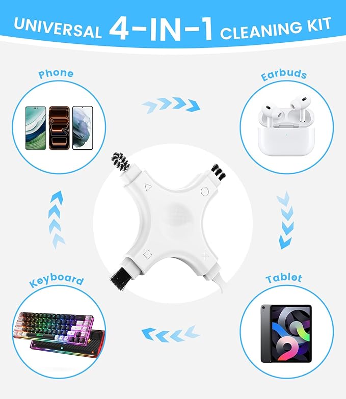 CODOGOY iPhone Cleaning Kit Port Cleaner Repair & Restore Tool Soft Brush Cleaning Tool Fit for All Devices