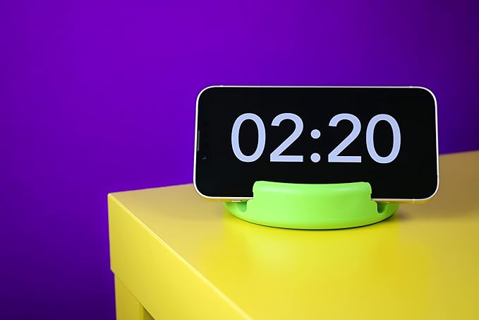 GoDonut – Phone Stand Original – Cell Phone Holder + Tablet Stand Desk Organizer – Compatible with Tablet, iPhone 16 15 14 Pro Max, Android & Most Smartphones - Black