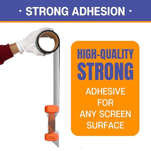 HA SHI Screen Repair Kit for Windows or Doors (4" x 15FT, Black) 3-Layer Strong Adhesive Tape, Made in Korea, Ease-Installation Fiberglass Covering Mesh