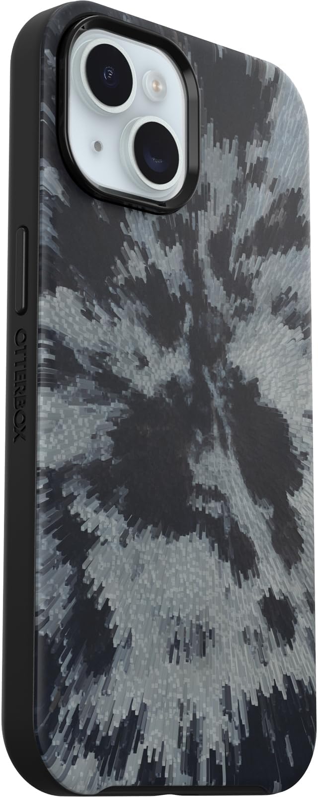OtterBox iPhone 16e, 15, 14, & 13 Symmetry Series Case - Burnout Sky (Black), Snaps to MagSafe, Ultra-Sleek, Raised Edges Protect Camera & Screen