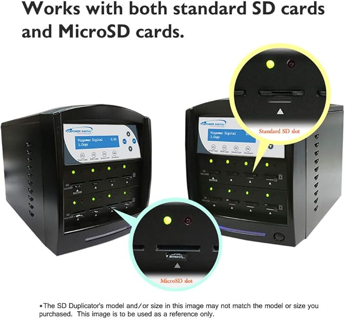 Vinpower Digital SDShark Standalone 55 Target SD & MicroSD Memory Card Readers Copier Duplicator