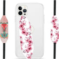 Phone Grip Strap - Reversible Finger Holder for Phone Back, Customizable Anti-Slip Design, Wireless Charging Compatible Detachable Holder for iPhone - Boho Bouquet