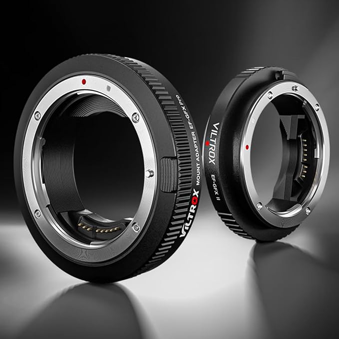 VILTROX EF-GFX Pro Lens Adapter EF Mount to GFX Mount Lens Adapter Converter Ring for Canon EF/EF-S Series Lens to Fuji GFX-Mount Medium Format Camera GFX 100 100S 50S 50SII 50R