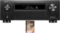 Denon AVR-X6800H 11.4 Channel 8K Receiver with 3D Audio and Dolby Atmos with a 1 Year Amber Protection Extension (2023), Black
