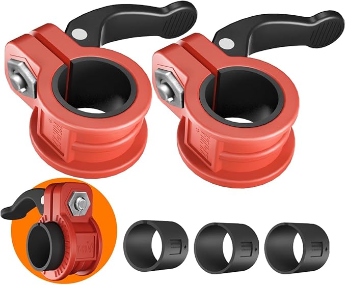 Mini Barbell Clips 1 inch I Multi-Size Adjustable Barbell Collar I 1 inch Barbell ClampsIQuick Release Weight Clips Pair of Locking for Dumbbell Bar