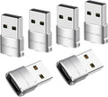 USB to USB C Adapter 6 packs for iPhone Fast Charging, Transfer and Type C OTG convert. USBC to A Compatible with iPhone 16 16e 15 Plus Pro Max,iPad Pro Air 4 Mini 6 almost USB devices