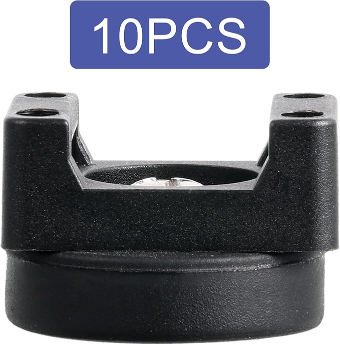 Yookeer Magnetic Zip Tie Mount Base Black Magnetic Cable Clips Wire Holder Multipurpose Cable Ties Management Base Electrical Supplies for Wire