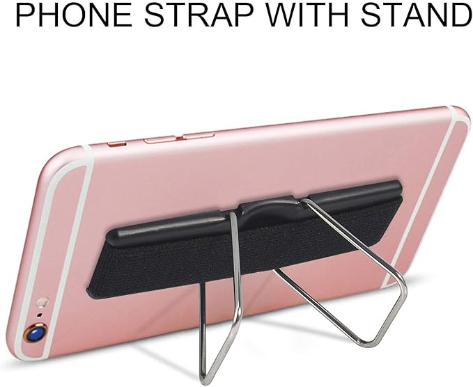 Phone Grip, CISID 6 Pcs Phone Grip Strap with Stand Cell Phone Holder for Hand Suitable for iPhone Samsung and Most Smartphones(Black,Silver,Rose Gold,Gold,Blue,Red 6PCS)