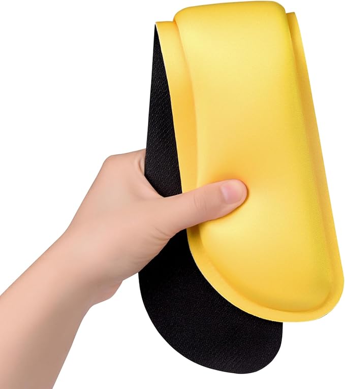 Dapesuom Enlarge Keyboard Wrist Rest, Cute Memory Foam Keyboard Wrist Cushion for Computer Desk Mats Support, Typing Pain Relief Ergonomic Mouse Pad Rests with Non-Slip Base for Gaming, Laptop, Yellow