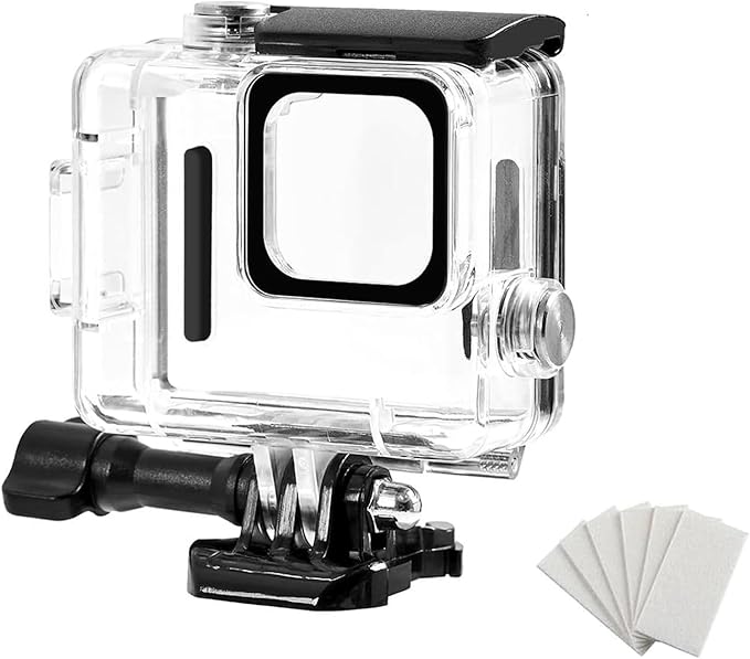 Waterproof Case for Go Pro Hero 4K, FotStdio 196ft/60m Underwater Diving Protective Housing Shell for Go Pro Hero 4K 2024 Compact Action Camera with Mount Accessories Kit