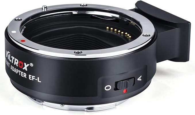 Viltrox EF-L Electronic AF Auto Focus Lens Mount Adapter Compatible with Canon EF/EF-S Lens to L Mount Camera Leica SL SL2/Panasonic S1 S1R S1H/Sigma fp