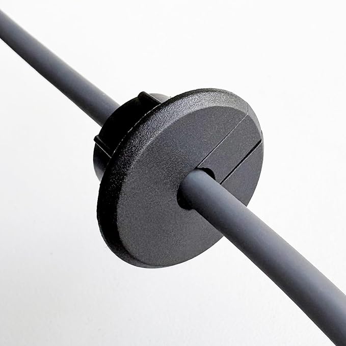 Wall Bushing Grommet for Starlink Dishy Router Ethernet Adapter Cable, Starlink Cable Routing Kit Feed-Through for 1 inch Wall Hole and Furnitures Wire Hole (Black, 3 Pack)