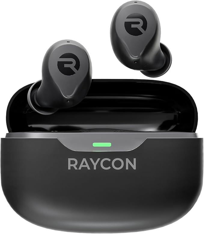 Raycon Everyday Earbuds Plus - Bluetooth True Wireless in-Ear Buds with 32 Hours Playtime, Multipoint Technology, Extreme Comfort, and Active Noise Cancellation (Carbon Black)