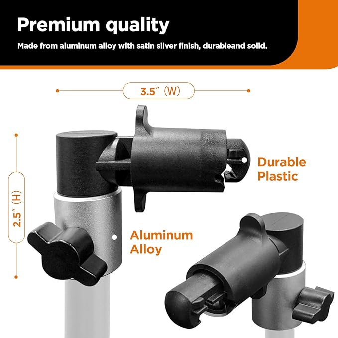 2 Pack Reflector Holder Clips,Backdrop Clamp,Photography Studio Reflector Disc Holder Clip Positioning Clamp Mount Adapter for Light Stand with 5/8" Stud