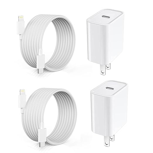 [Apple MFi Certified]6FT iPhone Fast Charger Cord,2Pack USBC i Phone Charge 20W PD USB C Fast Wall Charger Block Lightning Fast Charging Cable for iPhone 14/Pro/Pro Max/Plus/13/12/11/XS/XR/SE2022/iPad